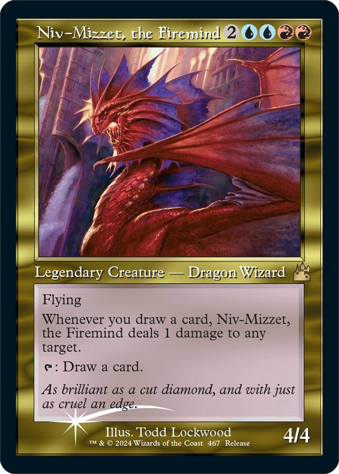 Niv-Mizzet, the Firemind (Retro Frame) (467) (Launch Party & Release Event Promos)