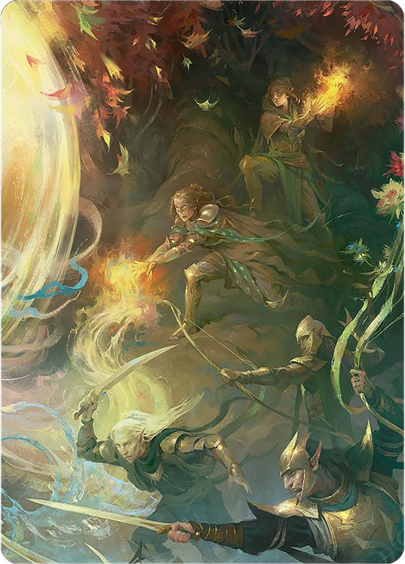 Rally the Galadhrim Art Card (9) (Art Series: Universes Beyond: The Lord of the Rings: Tales of Middle-earth)