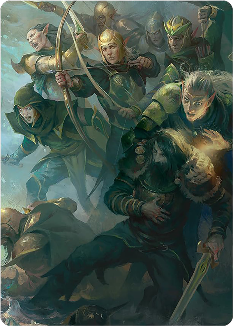 Galadhrim Brigade Art Card (12) (Art Series: Universes Beyond: The Lord of the Rings: Tales of Middle-earth)
