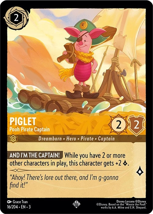 Piglet - Pooh Pirate Captain (16/204) (Into the Inklands)