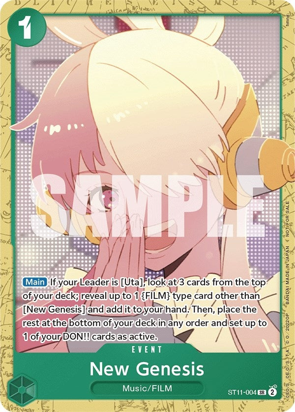Image for New Genesis (Starter Deck 11: Uta Deck Battle) (ST11-004) (One Piece Promotion Cards) - One Piece Card Game