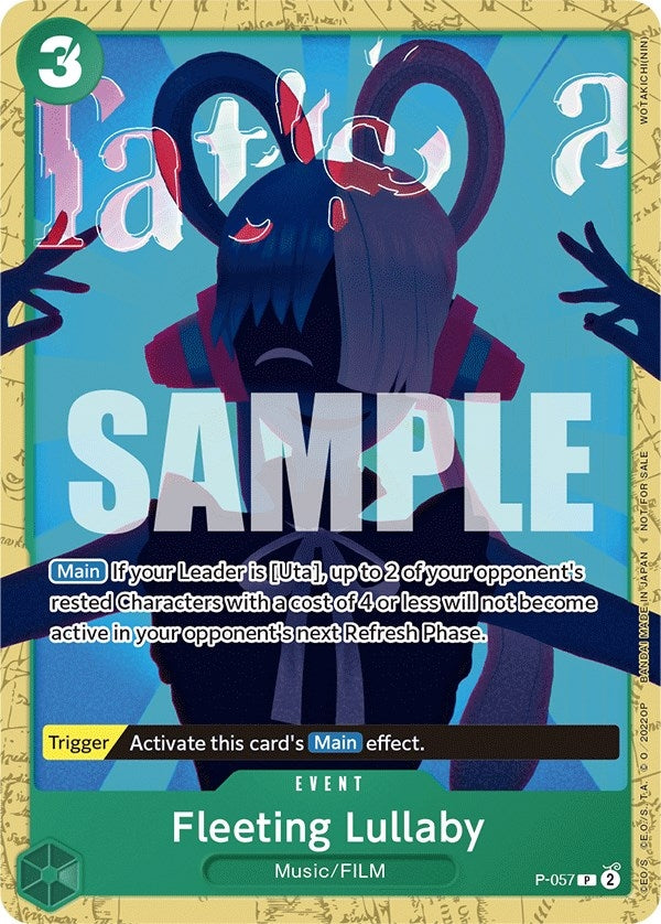 Image for Fleeting Lullaby (Starter Deck 11: Uta Deck Battle) (P-057) (One Piece Promotion Cards) - One Piece Card Game