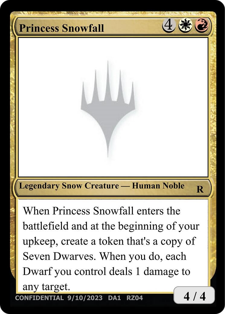 Princess Snowfall (Un-Known Event Playtest Cards)