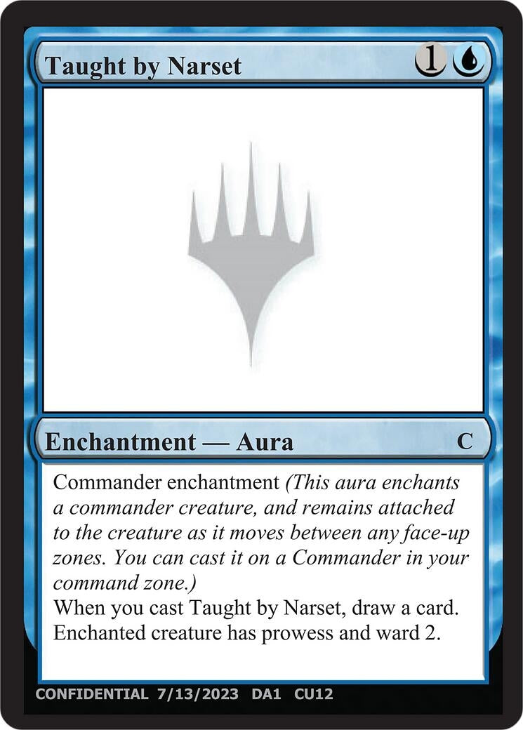 Taught by Narset (Un-Known Event Playtest Cards)