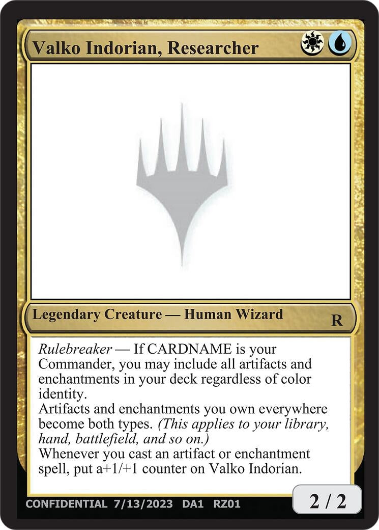 Valko Indorian, Researcher (Un-Known Event Playtest Cards)