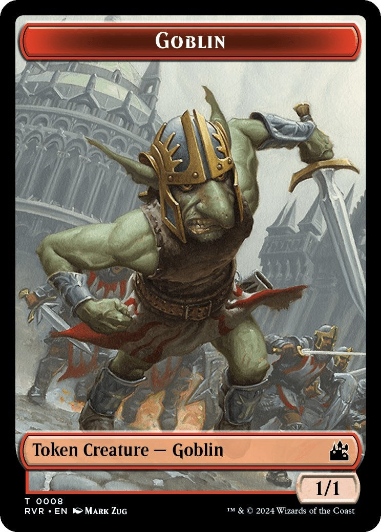 Goblin (0008) // Emblem - Domri Rade Double-Sided Token (8 // 20) (Ravnica Remastered)
