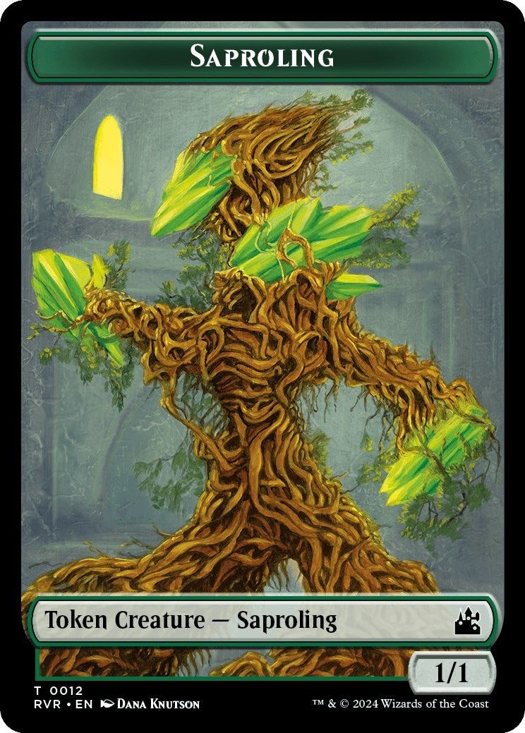 Saproling // Emblem - Domri Rade Double-Sided Token (12 // 20) (Ravnica Remastered)