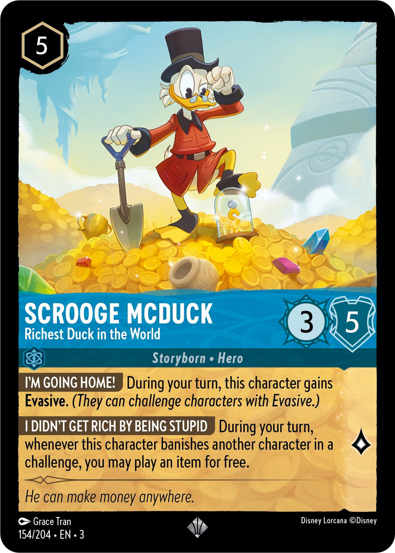 Image for Scrooge McDuck - Richest Duck in the World (154/204) (Into the Inklands) - Disney Lorcana