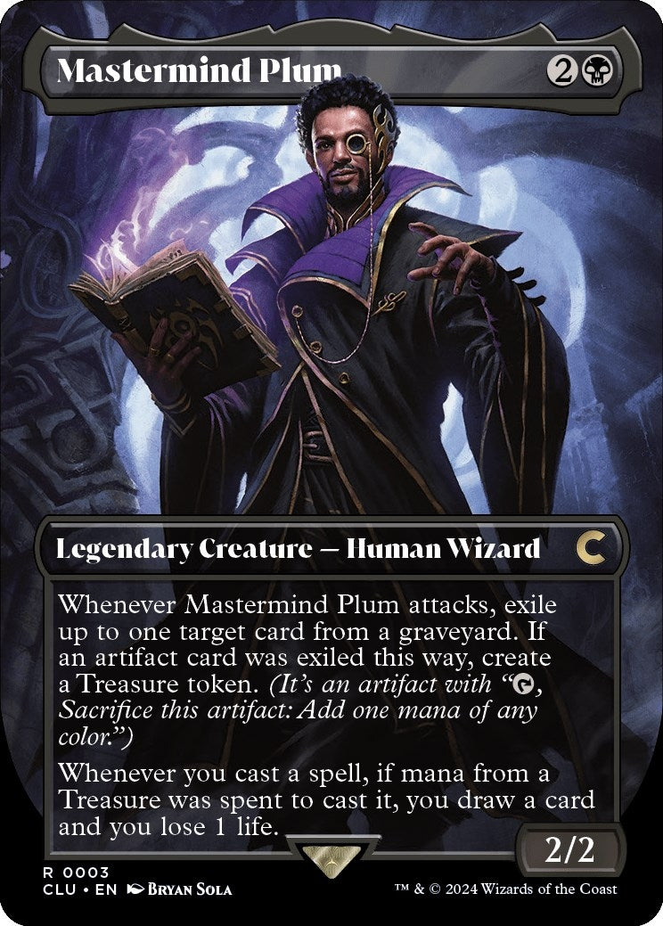Mastermind Plum (Borderless) (3) (Ravnica: Clue Edition)