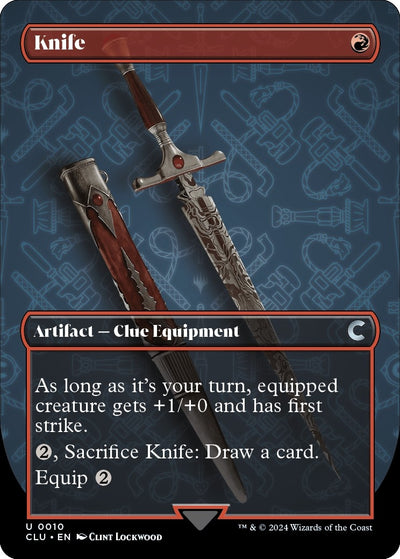 Knife (Borderless) (10) (Ravnica: Clue Edition)