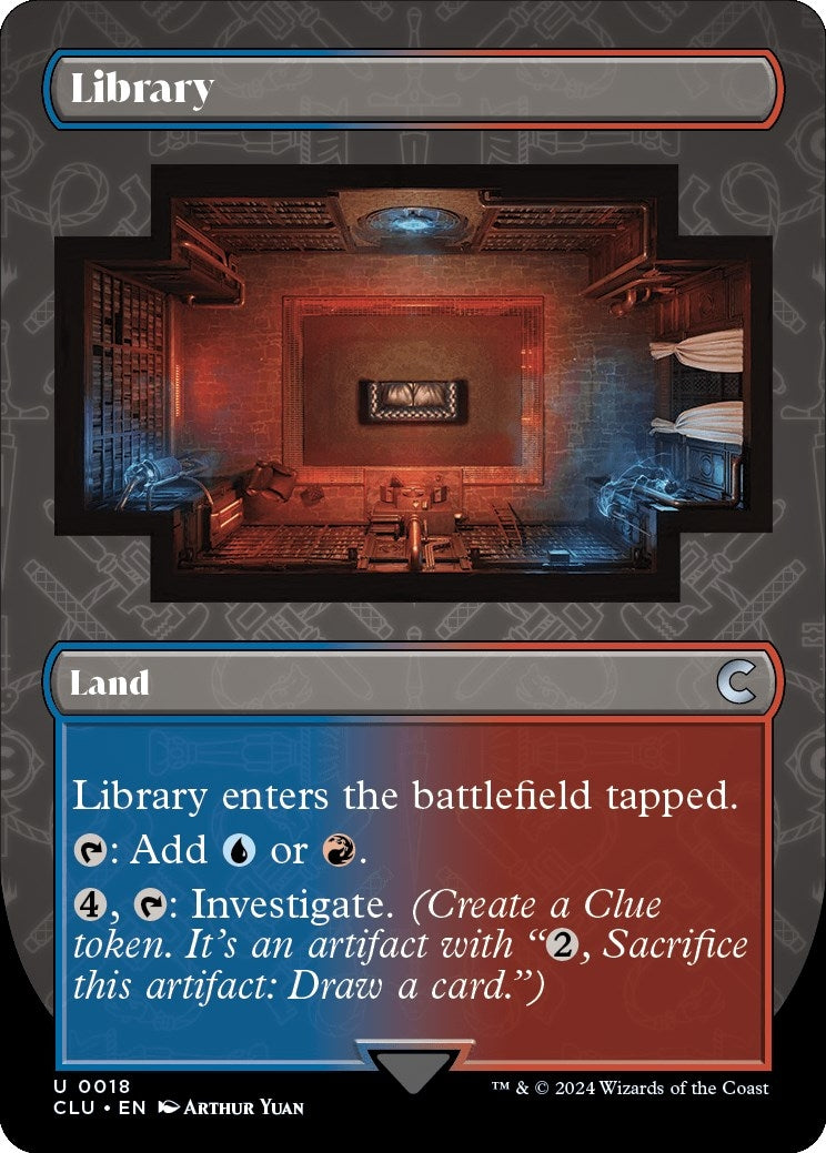 Library (Borderless) (18) (Ravnica: Clue Edition)