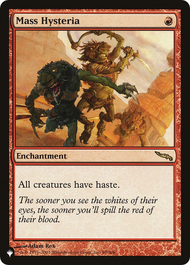 Mass Hysteria (99/306) (The List Reprints)