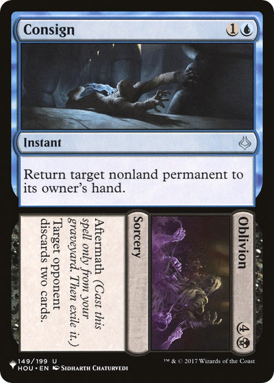 Consign // Oblivion (149/199) (The List Reprints)
