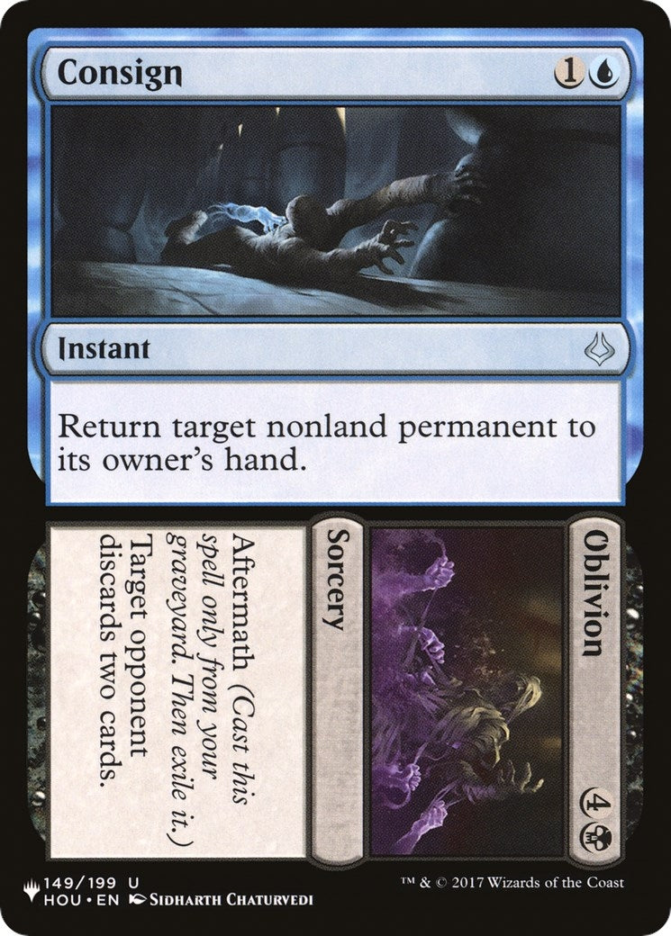 Image for Consign // Oblivion (149/199) (The List Reprints) - Magic: The Gathering