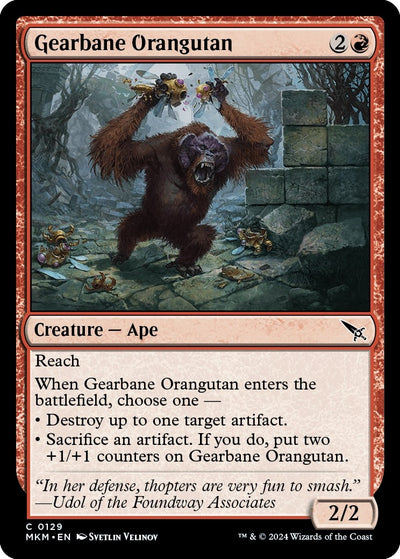 Gearbane Orangutan (129) (Murders at Karlov Manor)