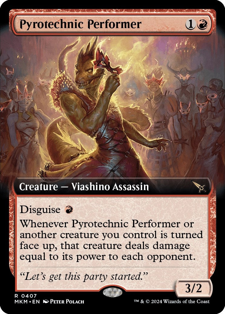 Pyrotechnic Performer (Extended Art) (407) (Murders at Karlov Manor)