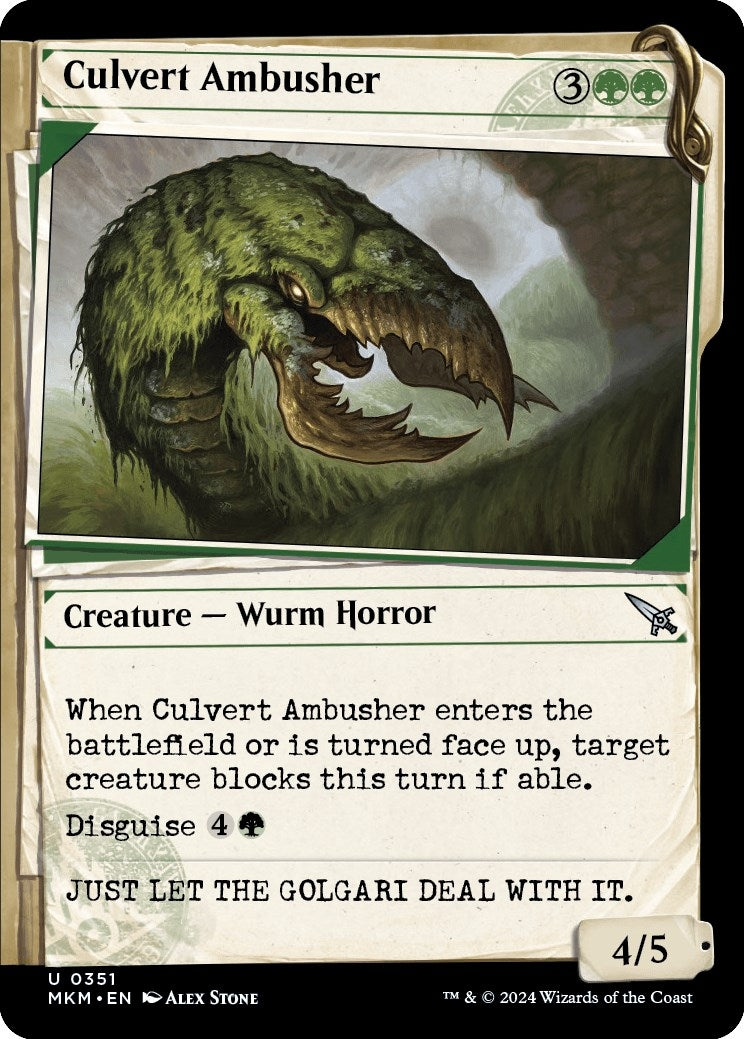Culvert Ambusher (Showcase) (351) (Murders at Karlov Manor)