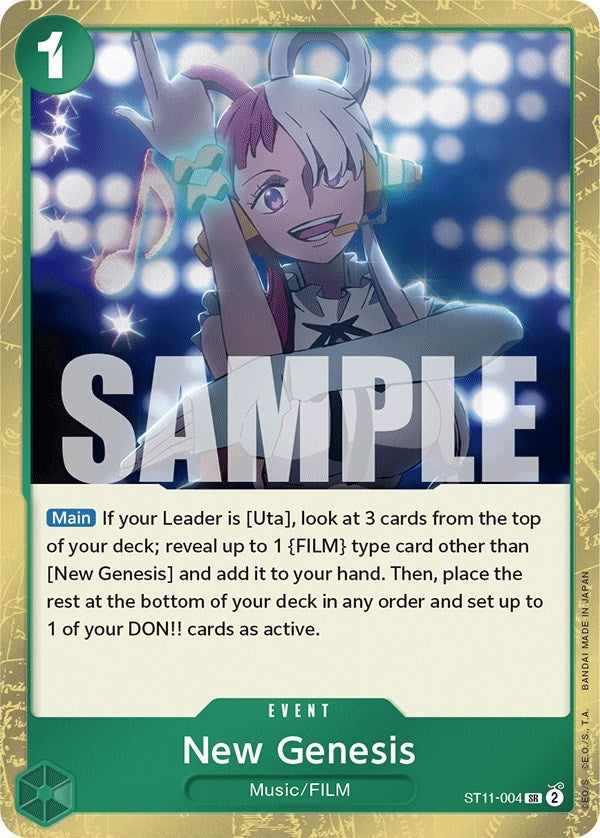 Image for New Genesis (ST11-004) (Starter Deck 11: Uta) - One Piece Card Game