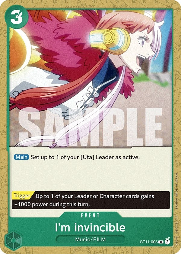 Image for I'm invincible (ST11-005) (Starter Deck 11: Uta) - One Piece Card Game