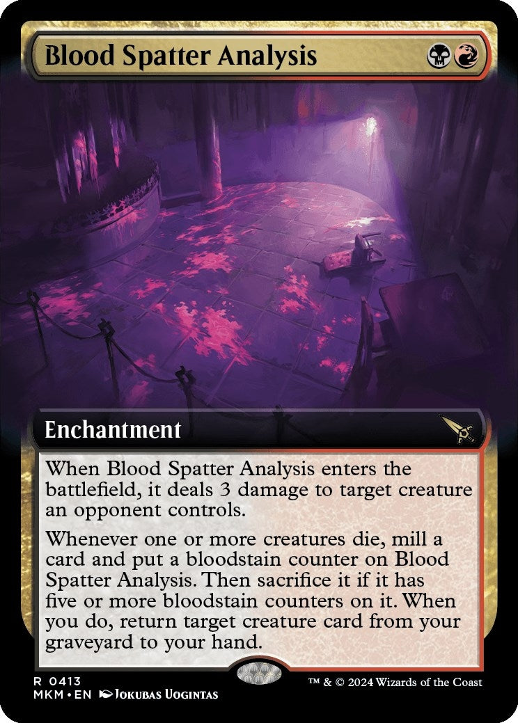 Blood Spatter Analysis (Extended Art) (413) (Murders at Karlov Manor)