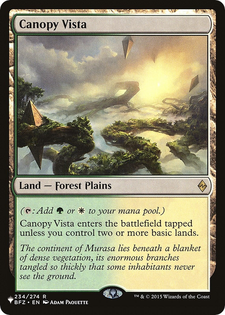 Canopy Vista (234/274) (The List Reprints)