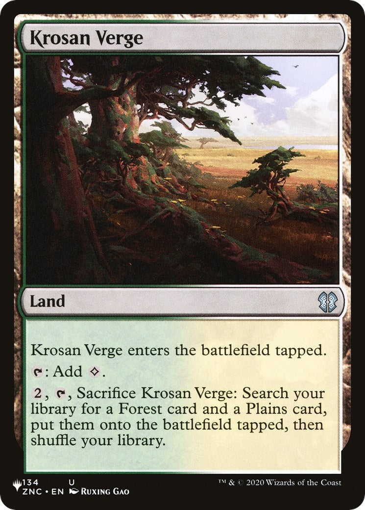 Krosan Verge (ZNC) (134) (The List Reprints)