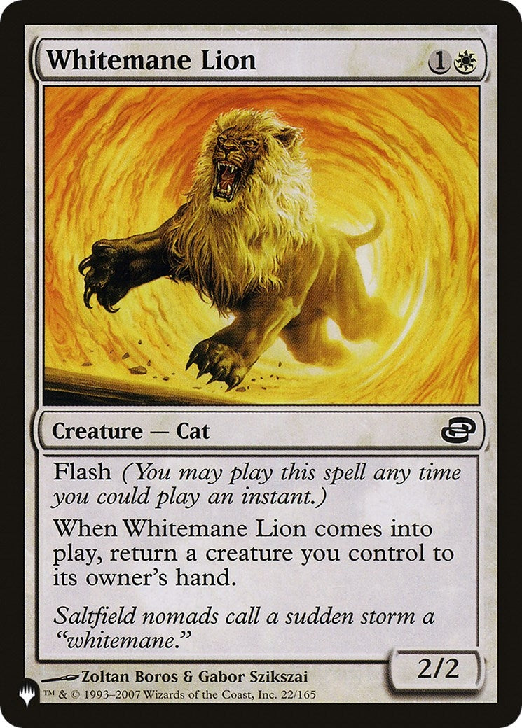Image for Whitemane Lion (PLC) (22/165) - Magic: The Gathering