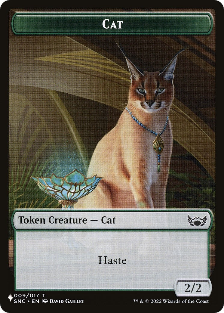 Cat (009) // Rat Double-Sided Token (9 // 3) (The List Reprints)