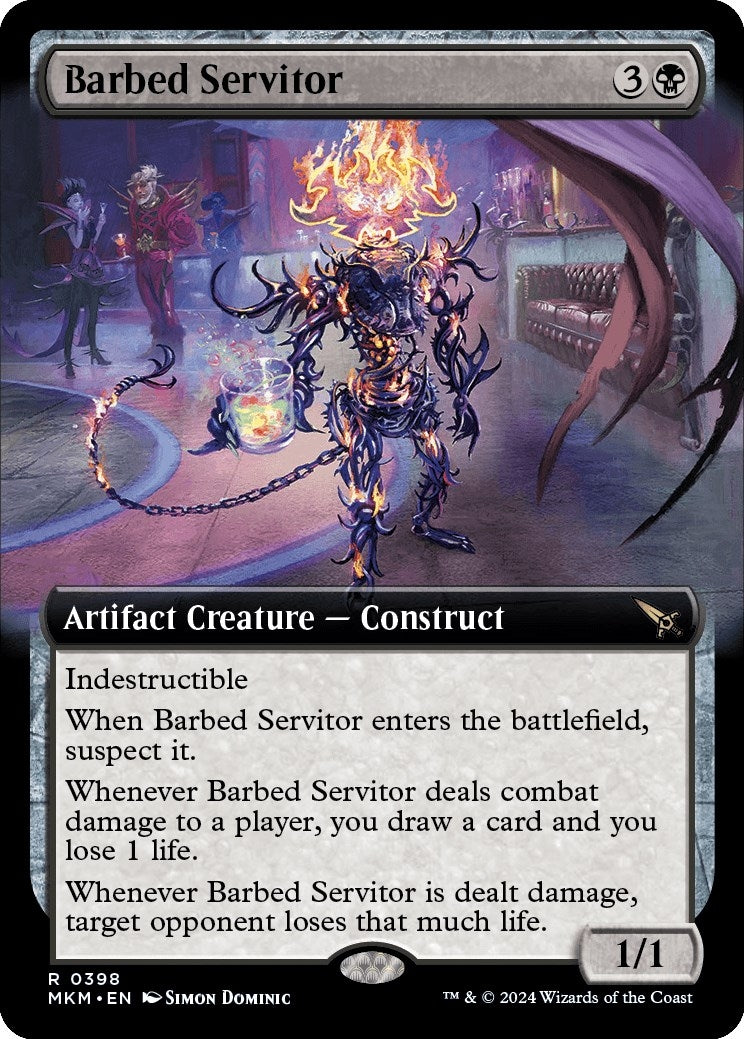 Barbed Servitor (Extended Art) (398) (Murders at Karlov Manor)