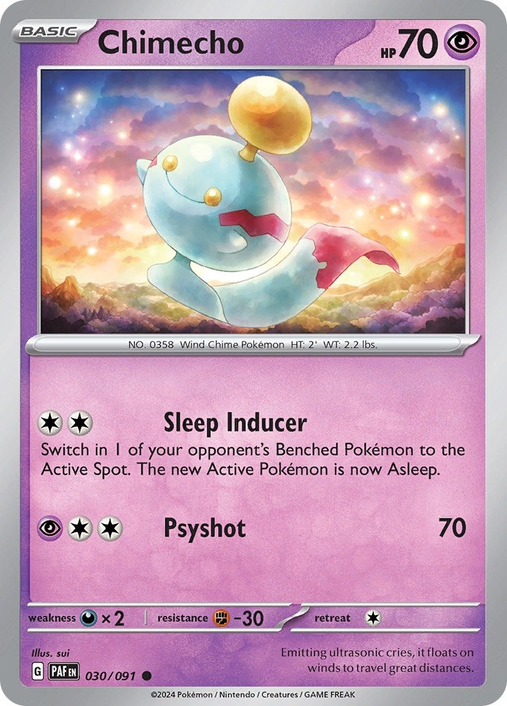 Image for Chimecho (030/091) (SV: Paldean Fates) - Pokemon