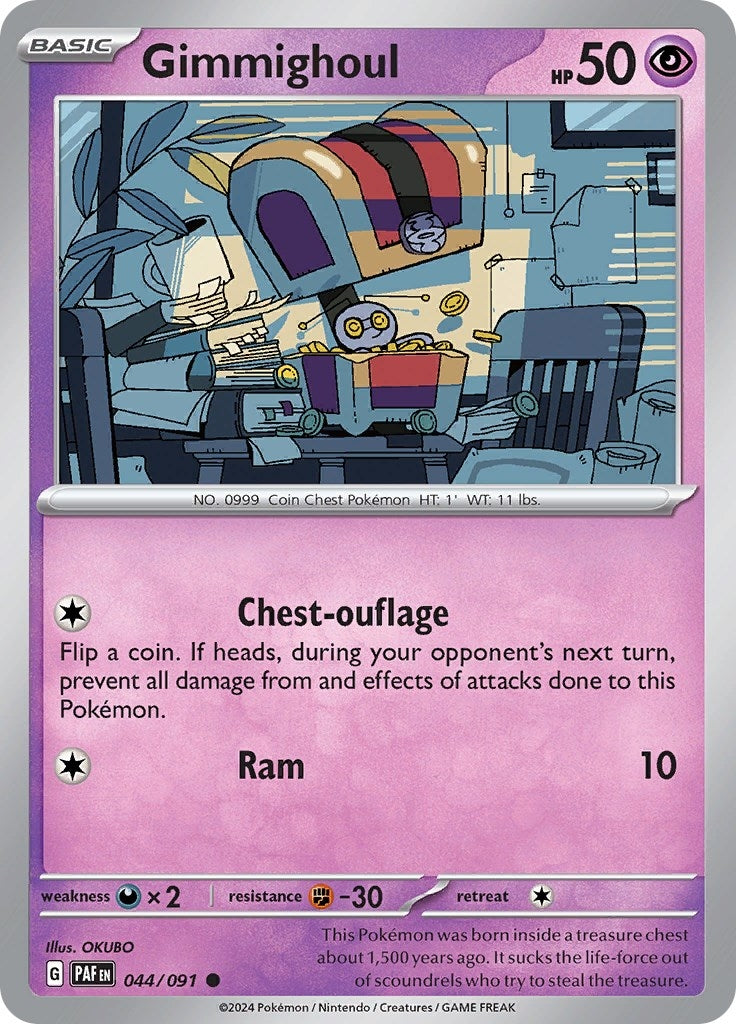 Image for Gimmighoul (044/091) (SV: Paldean Fates) - Pokemon