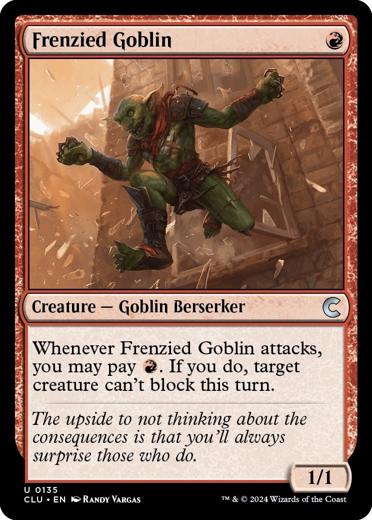 Frenzied Goblin (135) (Ravnica: Clue Edition)