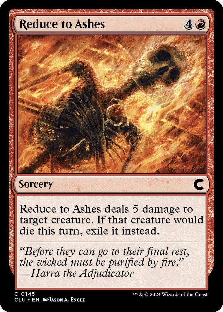 Reduce to Ashes (145) (Ravnica: Clue Edition)