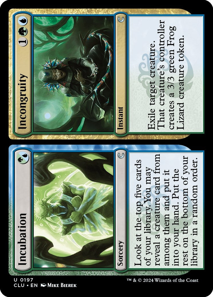 Incubation // Incongruity (197) (Ravnica: Clue Edition)