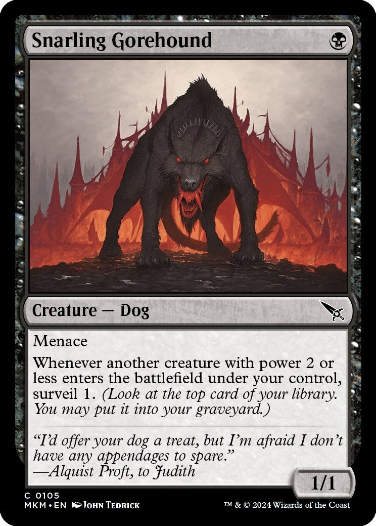 Snarling Gorehound (105) (Murders at Karlov Manor)