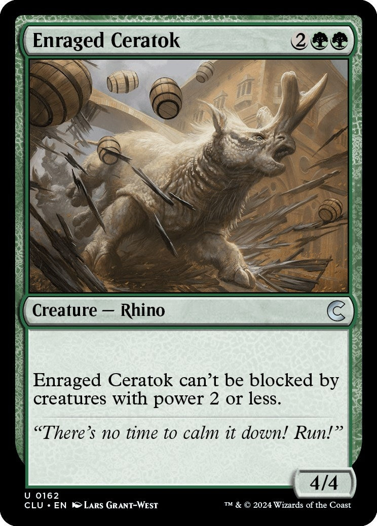 Enraged Ceratok (162) (Ravnica: Clue Edition)