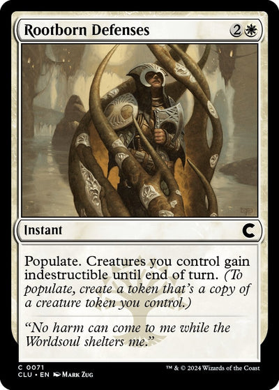 Rootborn Defenses (71) (Ravnica: Clue Edition)