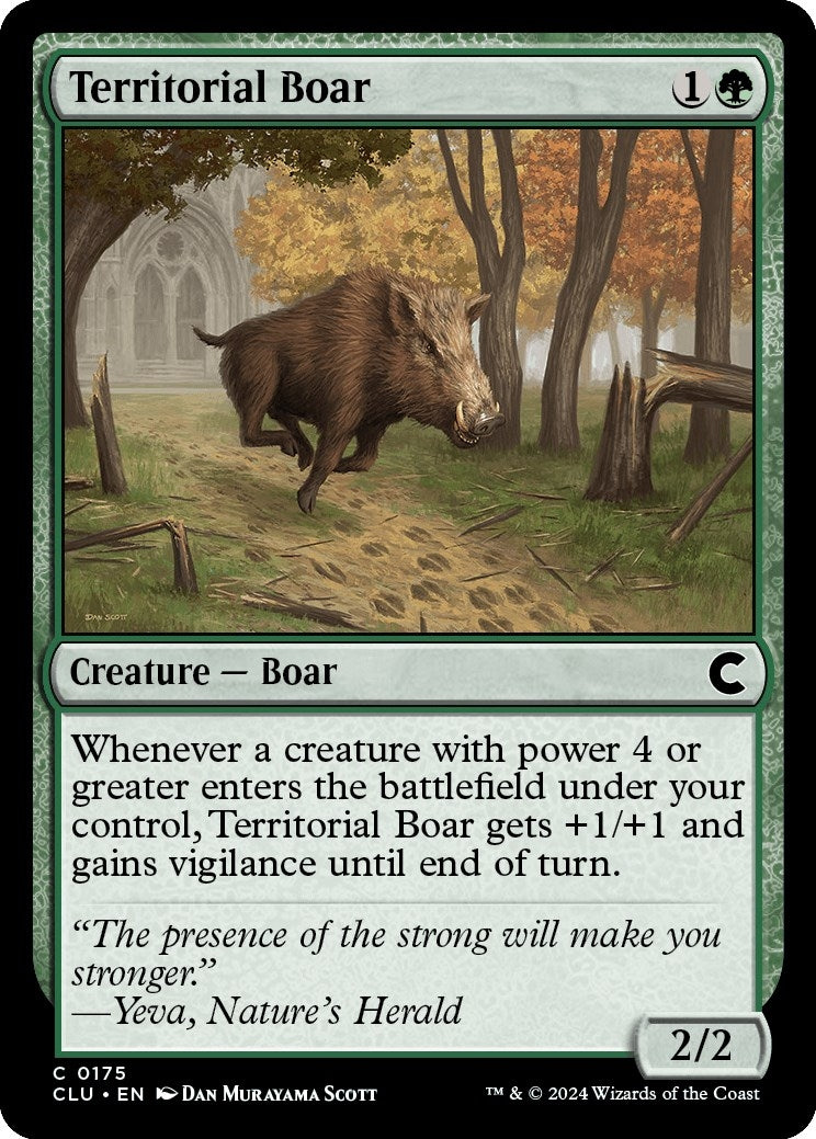Territorial Boar (175) (Ravnica: Clue Edition)