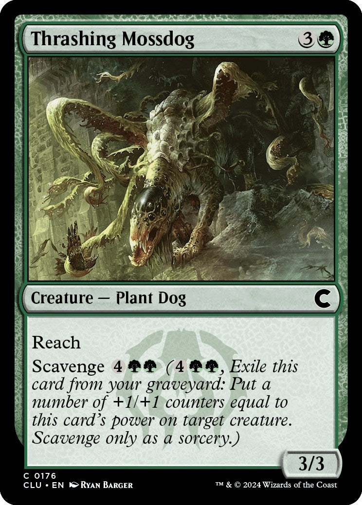 Thrashing Mossdog (176) (Ravnica: Clue Edition)