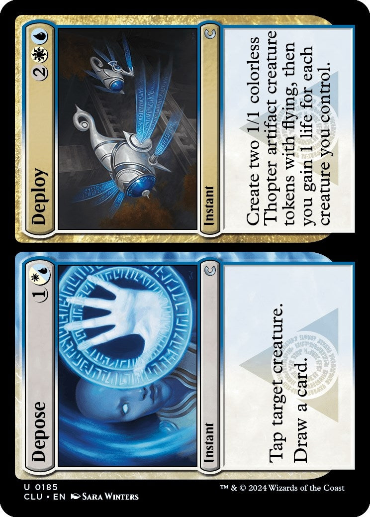 Depose // Deploy (185) (Ravnica: Clue Edition)
