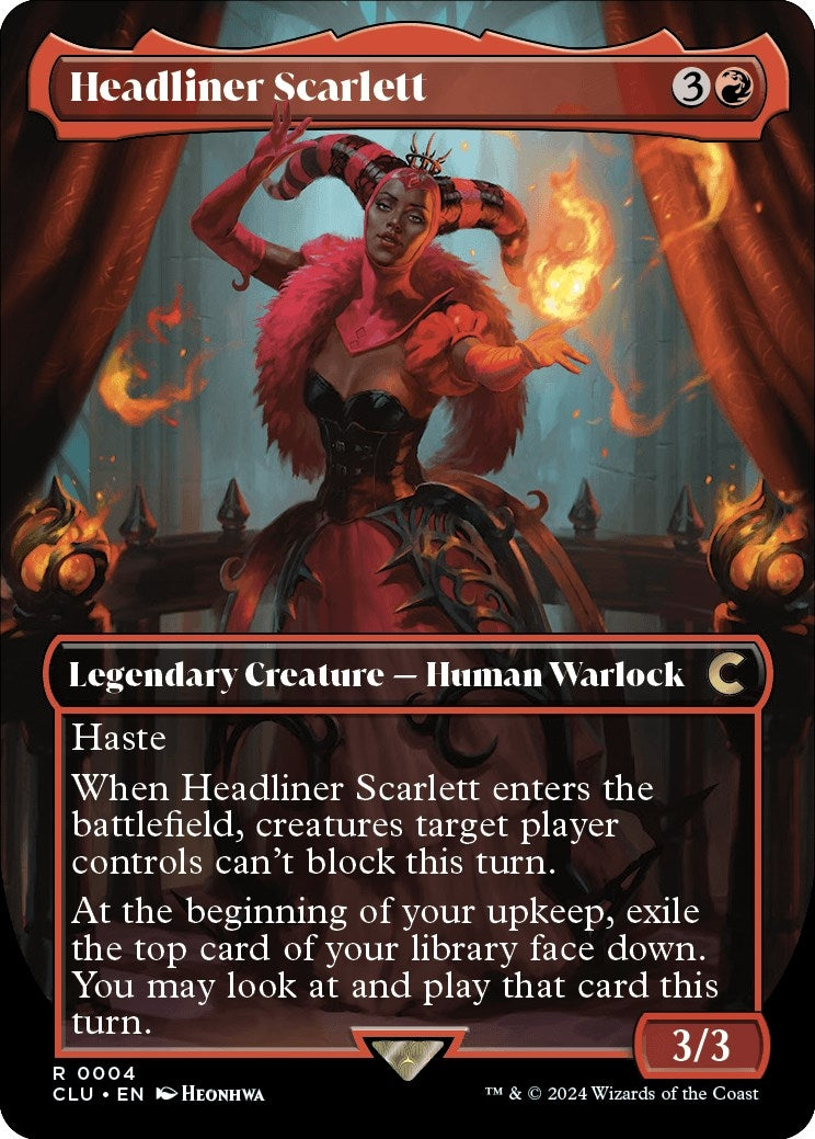 Headliner Scarlett (Borderless) (4) (Ravnica: Clue Edition)