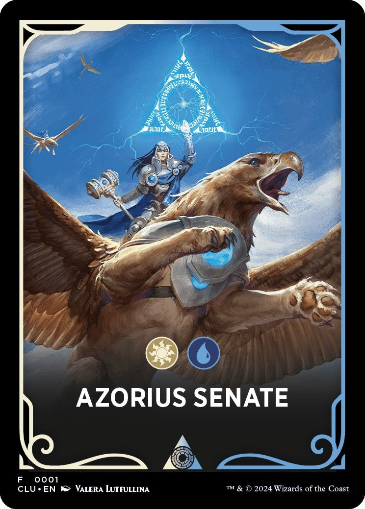 Azorius Senate Theme Card (1) (Ravnica: Clue Edition)