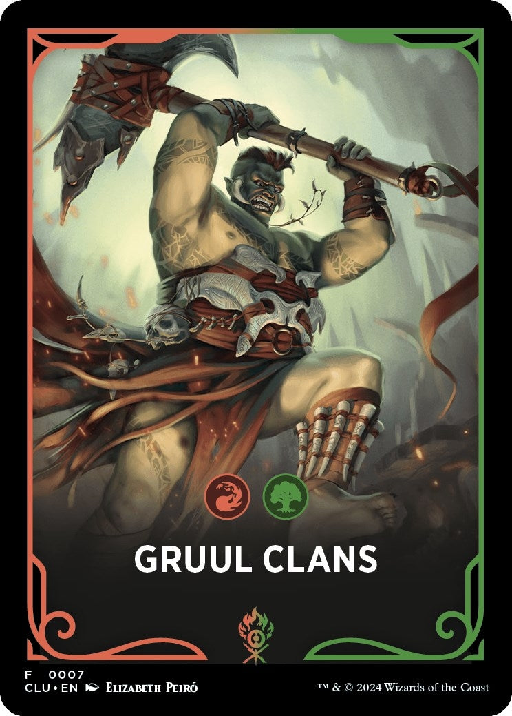 Gruul Clans Theme Card (7) (Ravnica: Clue Edition)