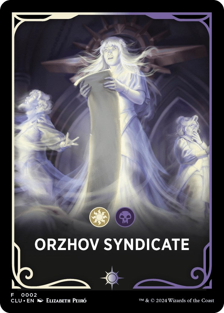 Orzhov Syndicate Theme Card (2) (Ravnica: Clue Edition)