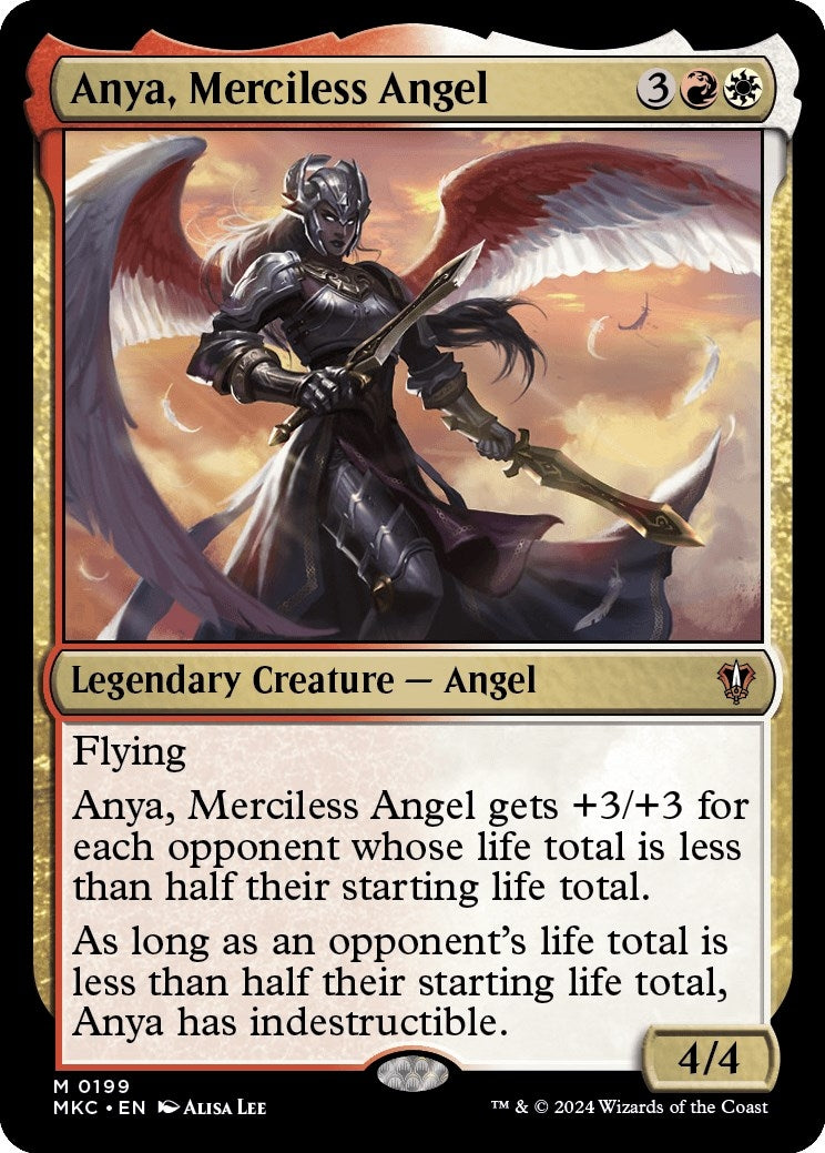 Anya, Merciless Angel (199) (Commander: Murders at Karlov Manor)