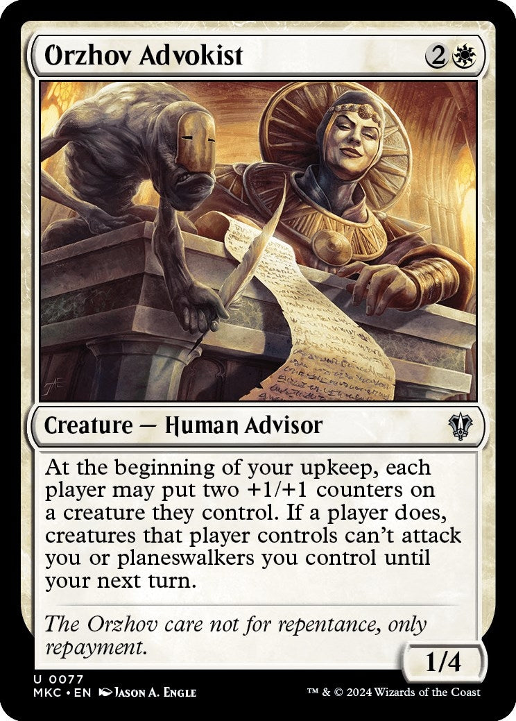Orzhov Advokist (77) (Commander: Murders at Karlov Manor)