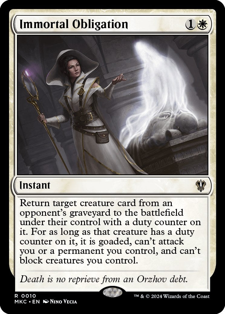 Immortal Obligation (10) (Commander: Murders at Karlov Manor)