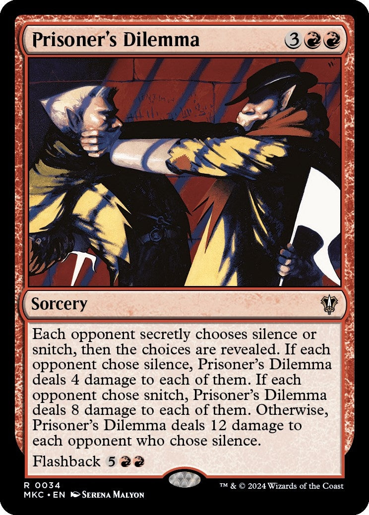 Prisoner's Dilemma (34) (Commander: Murders at Karlov Manor)