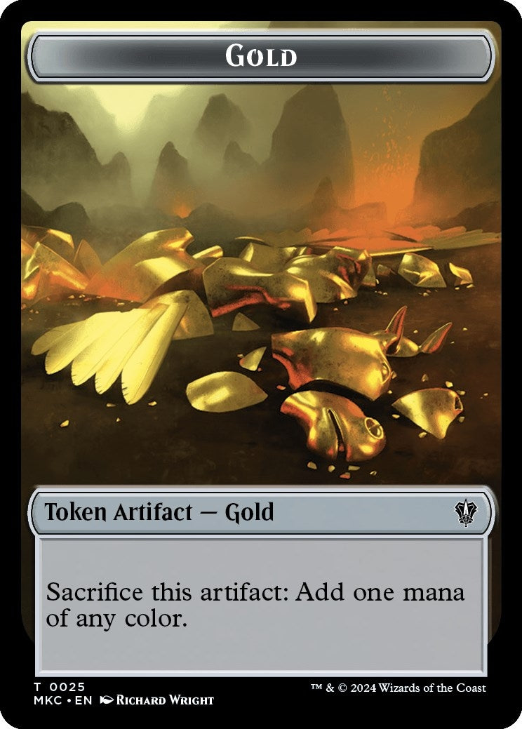 Gold // The Monarch Double-Sided Token (25 // 31) (Commander: Murders at Karlov Manor)