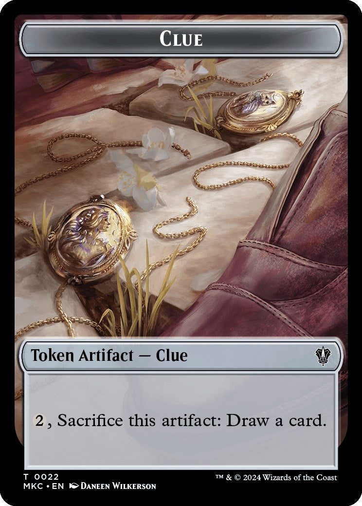 Clue // Food Double-Sided Token (22 // 24) (Commander: Murders at Karlov Manor)